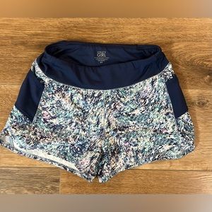 Athleta Girl Record Breaker 3" Athletic Shorts Size Small (7) Space Dye